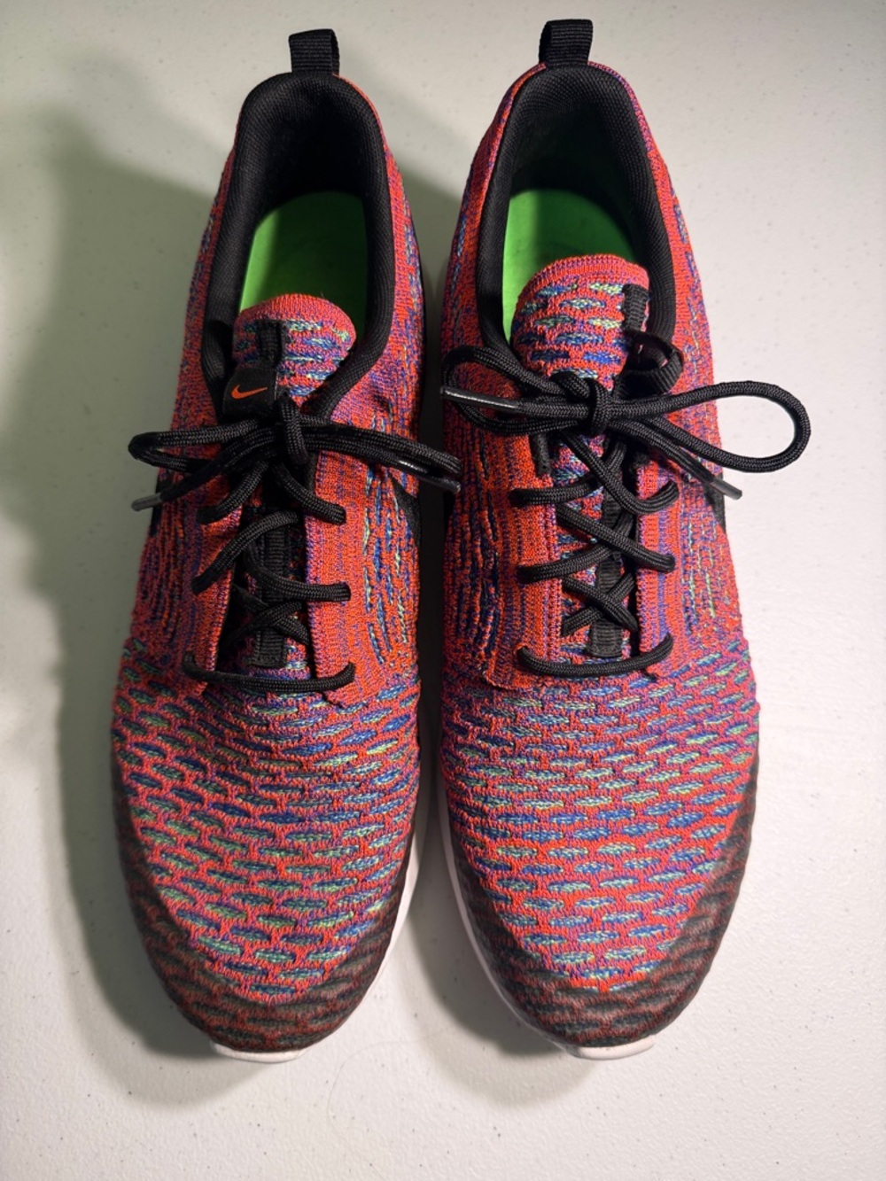 Nike Men’s Multicolor Knit Sneakers in Red, Blue & Green
